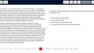 ACT Test 1 Section 3 Question 17