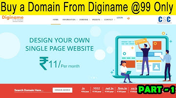 How to buy a Domain from CSC Diginame.in. CSC Diginame domain purchase process. #Diginame.in Part -1