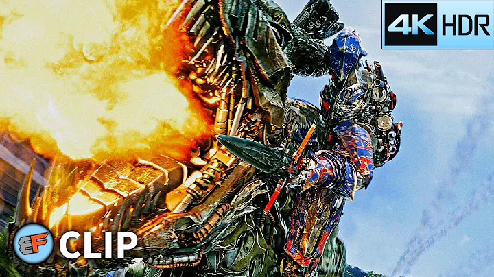 Dinobots Join The Fight Scene | Transformers Age of Extinction (2014) IMAX 4K HDR Movie Clip