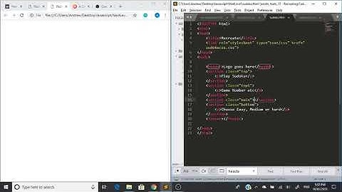 Sudoku Website - Part 2- Creating Website Layout