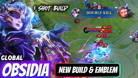 TRYING THIS NEW OBSIDIA BEST 1 SHOT BUILD & NEW EMBLEM FOR! - TOP GLOBAL OBSIDIA