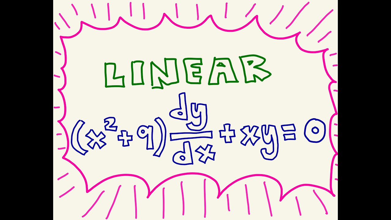 Solve (x^2+9)y’ + xy = 0  (First Order Linear IVP)