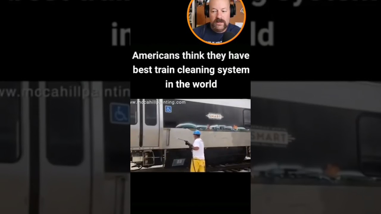 Americans think they have best train cleaning system in the world