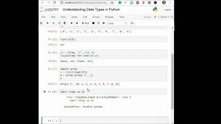 Fixed Type Arrays in Python || Data Science || Machine Learning  || Python Programming Language ||