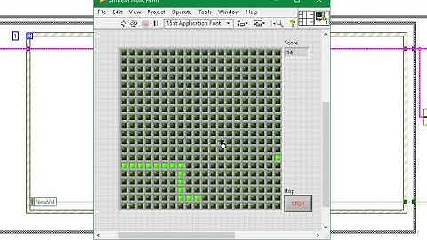 LV4 Snake Game in LabVIEW