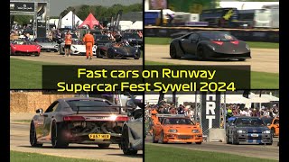 Fast cars on Runway  Supercar Fest, Sywell 2024