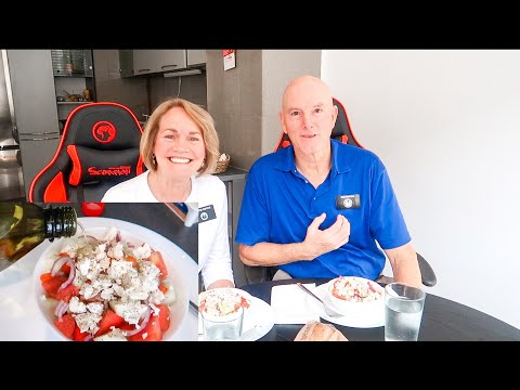 Making a Serbia Shopska Salad!