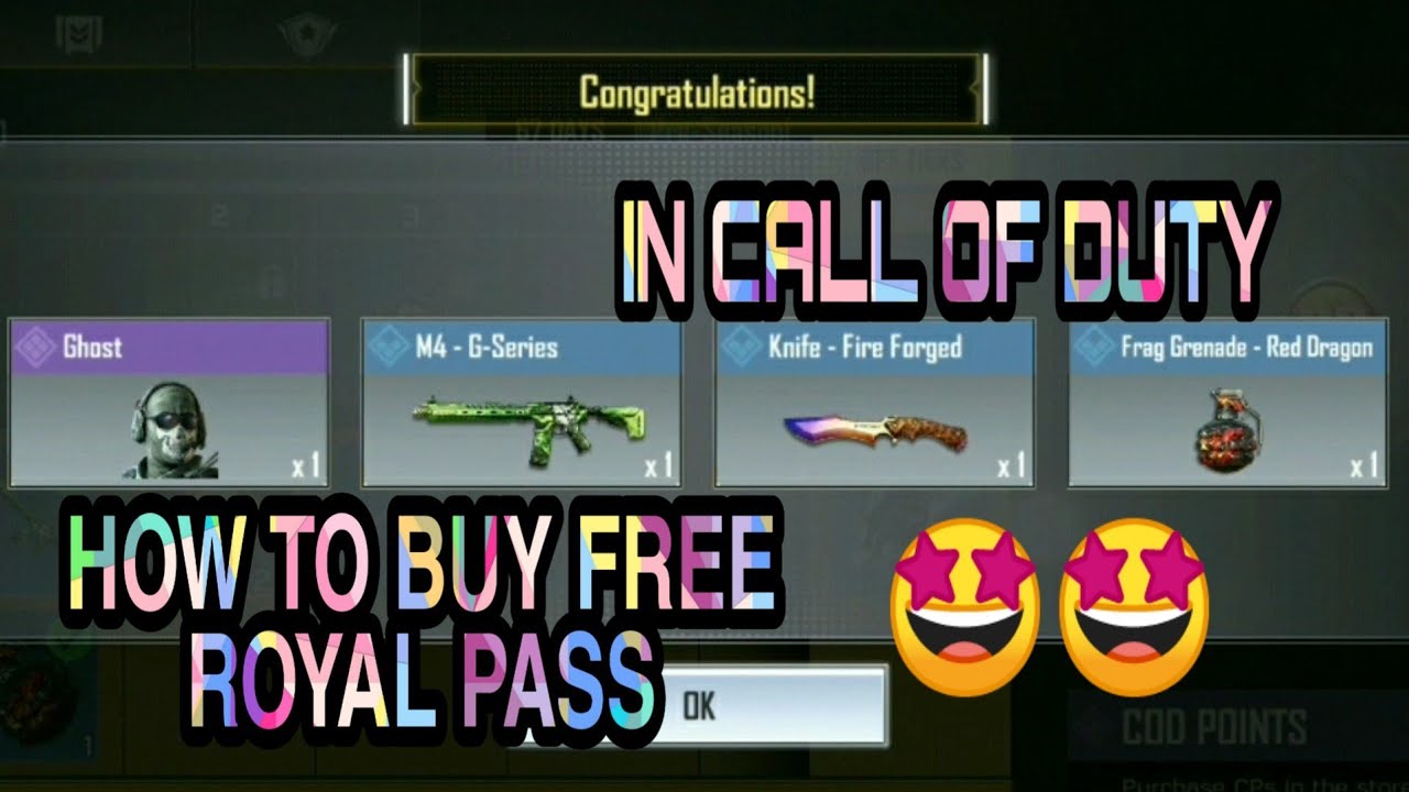 HOW TO BUY FREE ROYAL PASS IN CALL OF DUTY MOBILE - YouTube - 