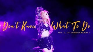 190419 Blackpink Rosé 블랙핑크 로제 Coachella 코첼라 직캠 Fancam - Don't Know What To Do