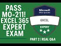 PASS MO-211! EXCEL 365 EXPERT EXAM | PART 2 | REAL Q&A