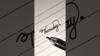 So beautiful handwriting || how to improve handwriting || thursday day week viral shorts