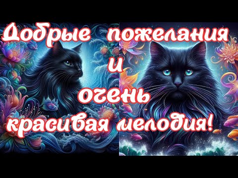 Видео: #Музыка_для_души🌞Пожелания здоровья💪счастья😊добра🌺мира🌷хорошего настроения🐱Прикольные милые котики