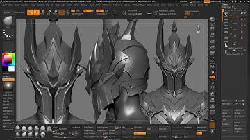 Solo Leveling: Igris character sculpting in zbrush PART-13 Helmet detailing