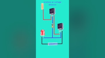 how to make ac voltage tester। wireless detector#electrical