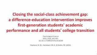 Closing the social-class achievement gap