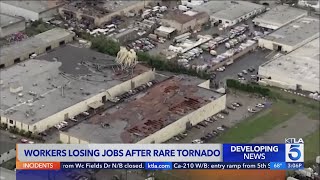 Dozens of workers losing jobs after tornado tears through warehouse in Montebello