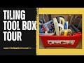 Tiling tool box tour rubi marshaltown vitrex holtmann tilers tools and more