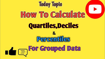 Quartiles(Q1,Q2,Q3) Deciles(D1,D2..D9) And Percentiles(P1,P2..P99) For Grouped Data | icspart2&bsc