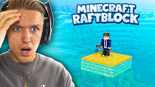 HELT ALENE PÅ HAVET 🎣🌞 Minecraft Raftblock #1