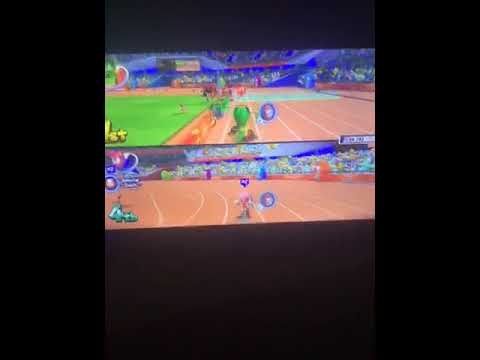 Mario And Sonic London Team Yoshi Loses To Team Sonic In 4x100m Relay