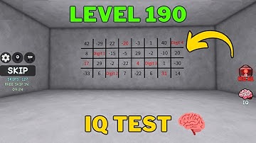 How To Solve Roblox IQ Test Level 190 | IQ Test 🧠 Floor 190 Answer
