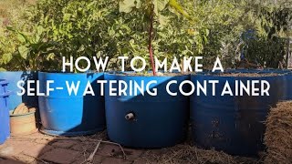 How to Convert a 55 Gallon Barrel into a SelfWatering Container or SubIrrigated Planter.