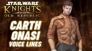 Celebrity STAR WARS Knights of the Old Republic: Carth Onasi Voice Lines Profile