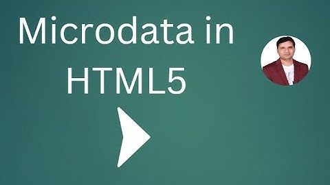 Microdata in HTML5