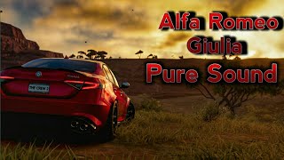 Alfa Romeo Giulia Quadrifoglio pure sound/backfire/high revs #thecrew2 #alfaromeo