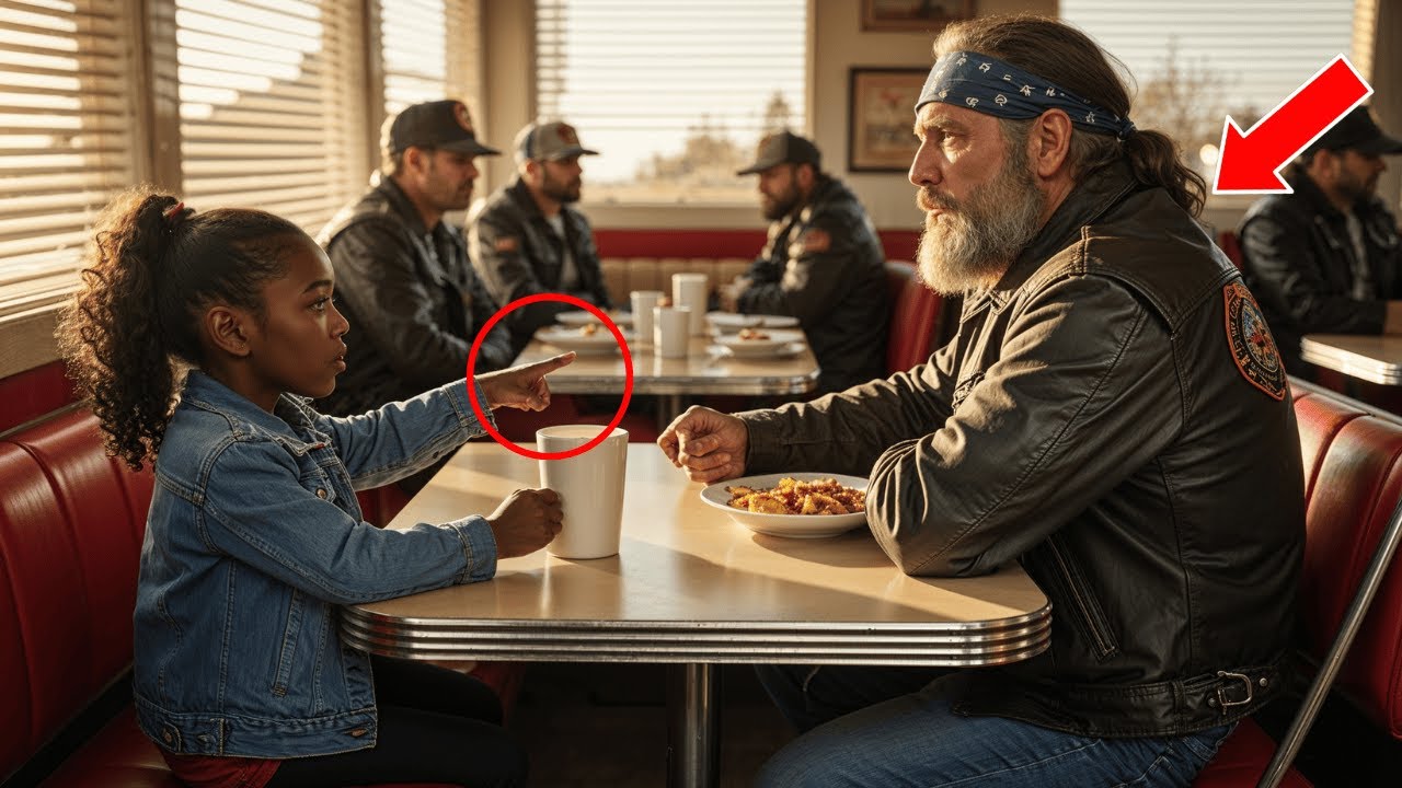 Petite Fille Noire Dit «Mon Père Avait Le MÊME TATOUAGE »—5 Motards FIGÉS En Comprenant Ce Que Cela…