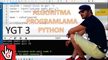 YAZILIM GELİŞTİRME TEKNOLOJİLERİ DERS 3 - PROGRAMLAMA TEMEL KAVRAMLARI, PYTHON, ALGORİTMA, AKIŞ ŞEMA