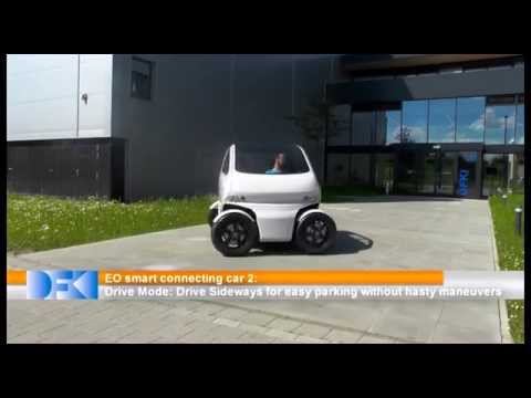 Flexible EO Smart Connecting Car 2 can drive sideways and shrink - YouTube