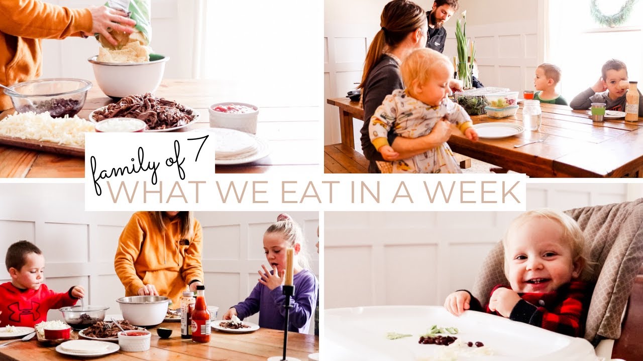 What We Eat in a Week Large Family Cook with Me YouTube