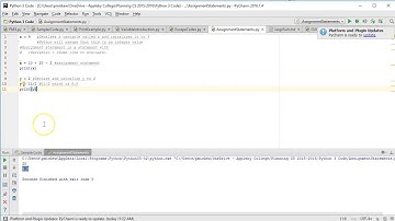 The Basics - Python 3: Assignment Statements and Self-Referencing Assignment Statements