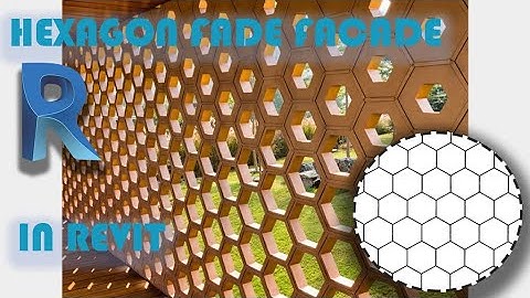 🔥👌parametric fade facade in Revit ,  hexagon....Incredible style for project