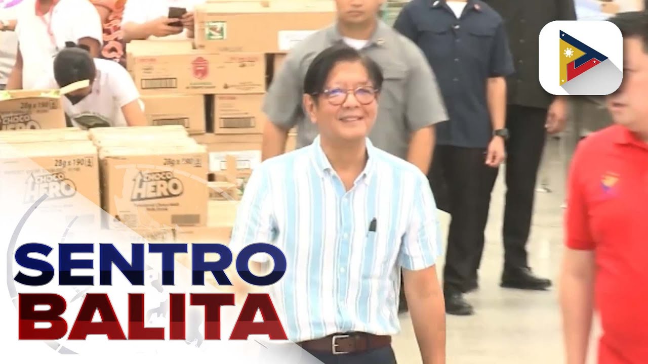 Visayas Disaster Resource Center ng DSWD, binisita ni PBBM; produksyon ng family food packs...