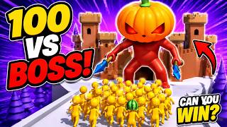 100+ Stickman Army vs Giant Boss! | Join Clash 3D screenshot 5