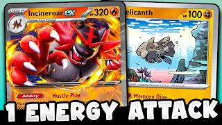 Taking One-Hit Knockouts for 1 ENERGY with Incineroar ex!