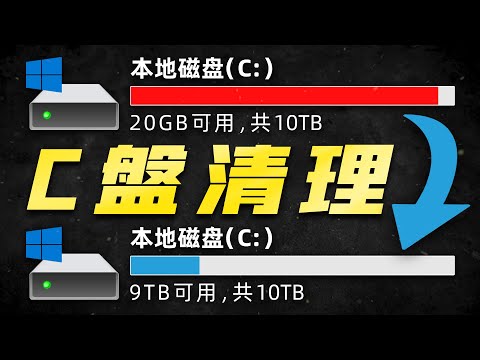 C drive full? A few simple tricks to teach you to release dozens of gigabytes of space