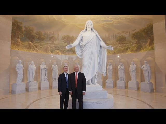 Two Apostles Lead a Virtual Tour of the Rome Italy Temple class=