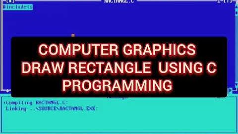 Draw Rectangle Using C Programming |Computer Graphics |#Shorts