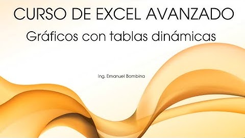 Excel Avanzado Video 31 - Gráficos con tablas dinámicas