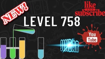 WATER Sort Puzzle Level 758