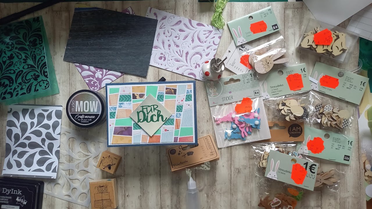 Action & Tedi-Haul: Mousse, Schnäppchen und Restekarte (Mosaiktechnik)