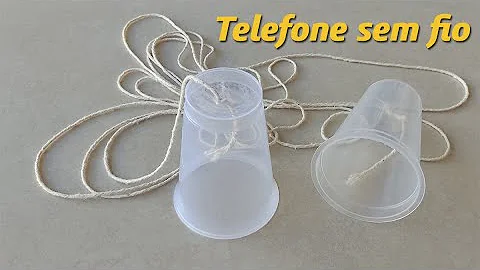 Como fazer telefone sem fio simples?