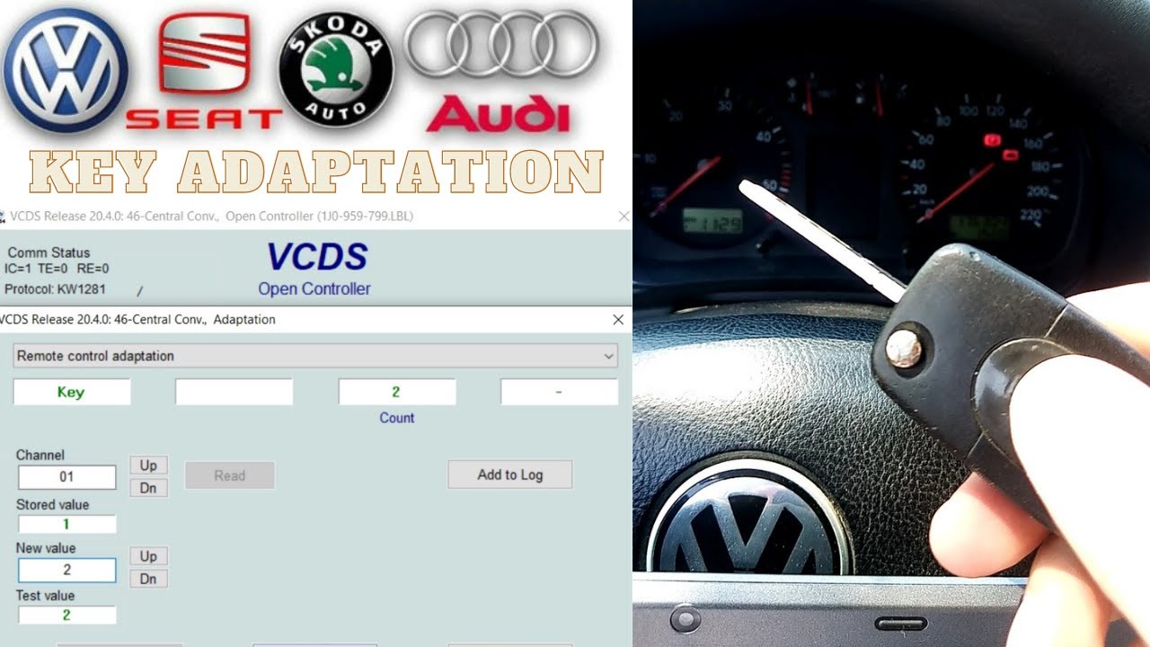 How to key adaptation with VCDS