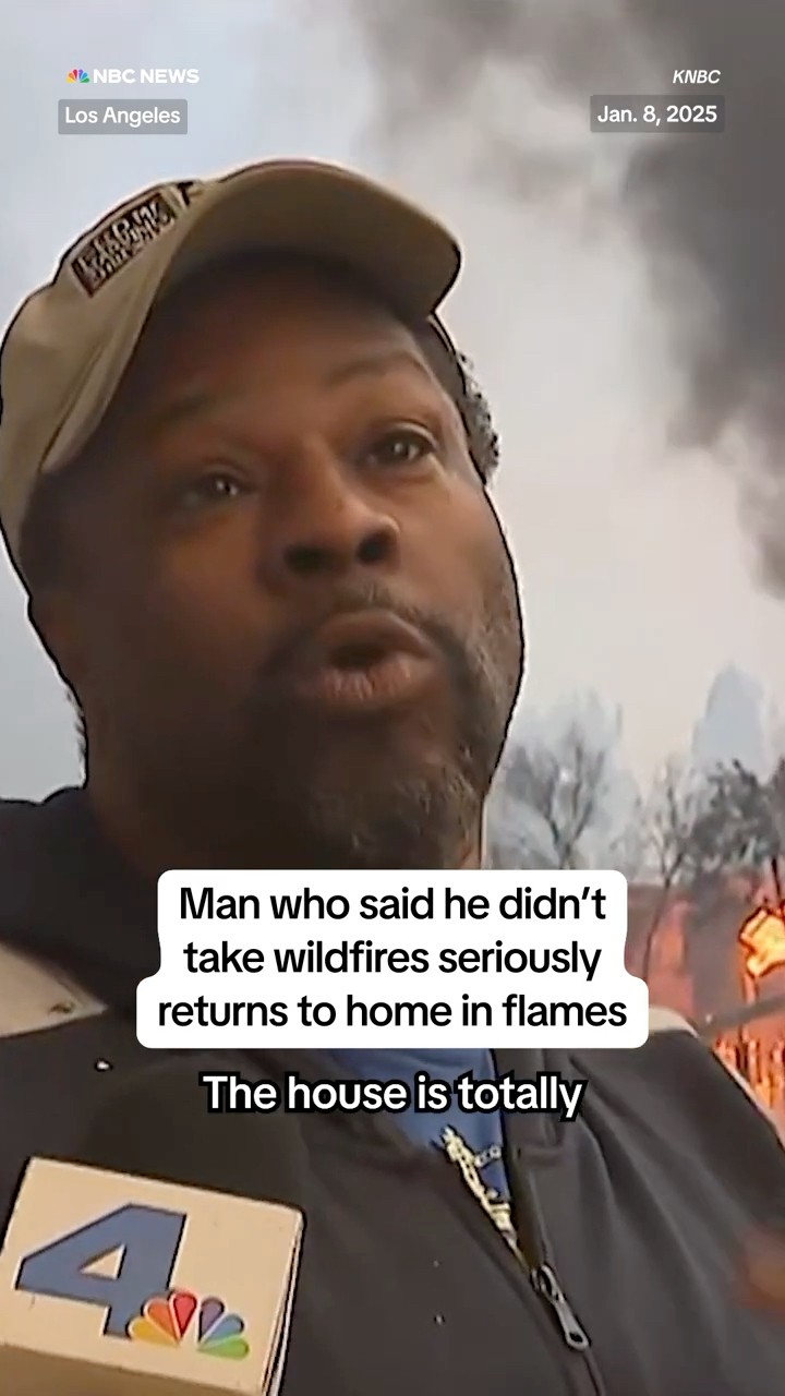 Man who said he didn't take wildfires seriously returns to home in flames