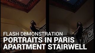 How To Photograph Portraits In Paris Apartment Stairwell
