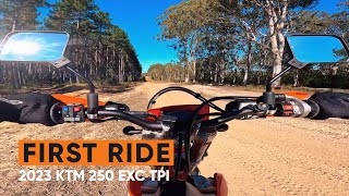 2023 Ktm 250 Exc Tpi First Rip 4K Pov Raw Sound