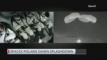 Tech billionaire returns to Earth after first private spacewalk